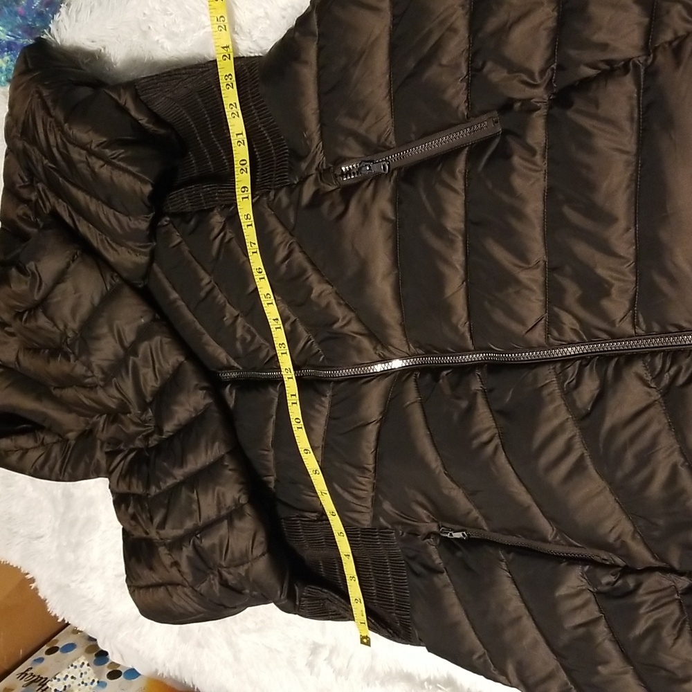 NWT Lane Bryant Prima Packable Ruffer Color Bitter Chocolate Size 18/20 - Picture 7 of 14